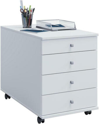 Möbelix Rollcontainer Weiß Lona Maxi 42x57x80 cm Angebot