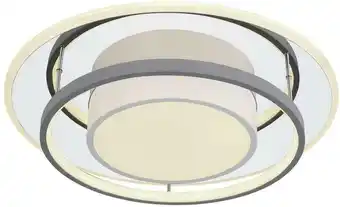 Möbelix LED-Deckenleuchte Deckenleuchte D: 49 cm Grau Angebot