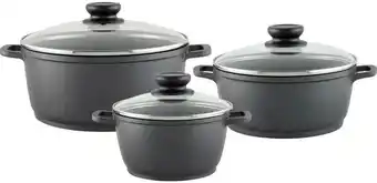 Möbelix Kochtopfset Finley 6 Tlg. Aluminium, mit Deckel Angebot