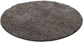 Möbelix Hochflor Teppich Taupe Life Rund Ø 80 cm Angebot