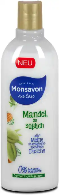 dm Monsavon Feuchtigkeitsspendende Dusche Mandel Angebot