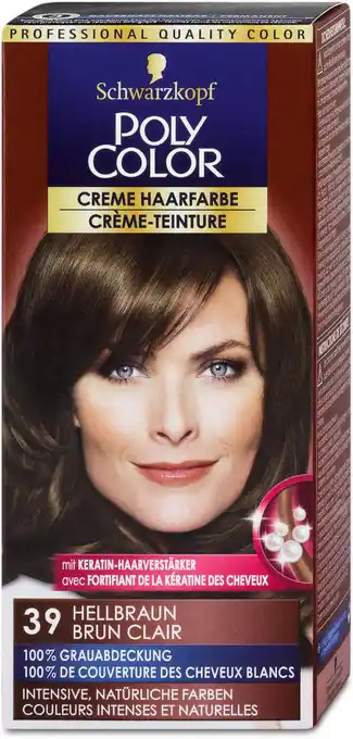 dm Poly Color Creme Haarfarbe - Nr. 39 Hellbraun Angebot