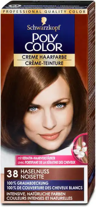 dm Poly Color Creme Haarfarbe - Nr. 38 Haselnuss Angebot
