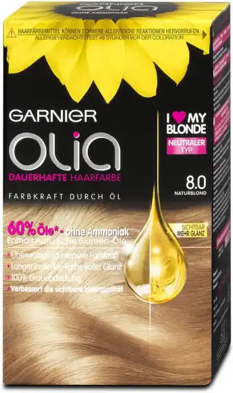 dm Garnier Olia dauerhafte Haarfarbe - Nr. 8.0 Naturblond Angebot