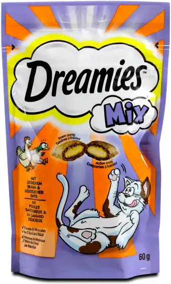 dm Dreamies Mix Katzensnacks mit leckerem Huhn & köstlicher Ente Angebot
