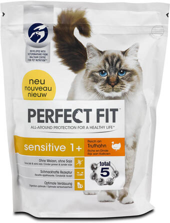 dm Perfect Fit sensitive 1+ Katzenfutter reich an Truthahn Angebot