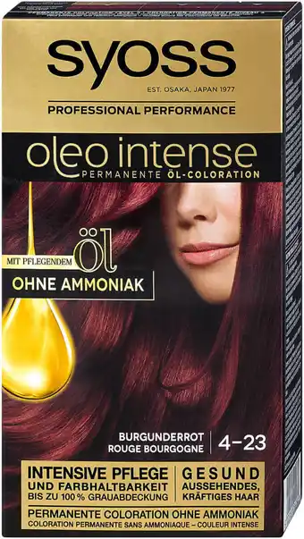 dm syoss oleo intense Permanente Öl-Coloration - Nr. 4-23 Burgunderrot Angebot