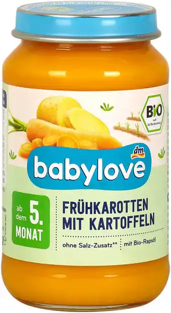 dm babylove Babybrei Frühkarotten mit Kartoffeln Angebot