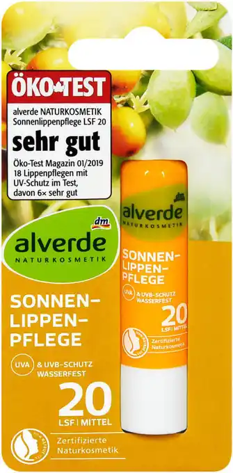 dm alverde Sonnen-Lippenpflege LSF 20 Angebot