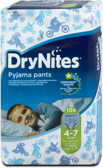 dm DryNites Pyjama Pants for Boys Nacht-Höschen (17-30 kg) Angebot