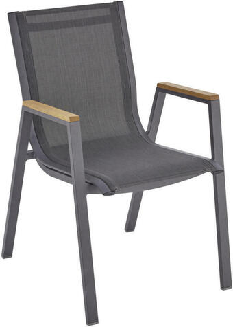XXXLutz Stapelsessel in Holz, Metall, Textil Anthrazit Angebot