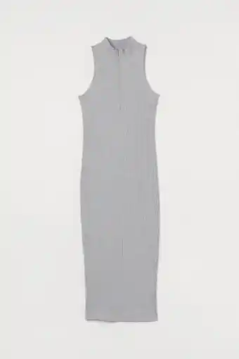 H&M Geripptes kleid mit stehkragen Angebot