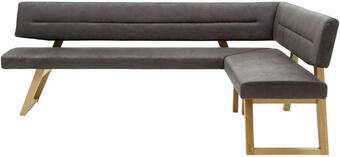 XXXLutz Eckbank 155/205 cm in Anthrazit, Eichefarben Angebot