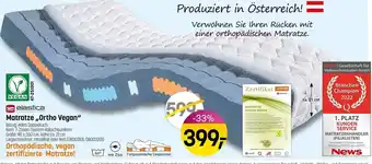 Reiter Matratze Ortho Vegan 90 x 200 cm Angebot