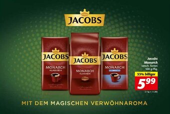 Nah&Frisch Jacobs Monarch 500 g Angebot