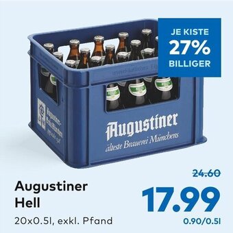 T&G Augustiner Hell 20x0.5L Angebot