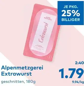 T&G Alpenmetzgerei Extrawurst 180g Angebot