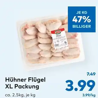 T&G Hühner Flügel XL Packung 2.5kg Angebot