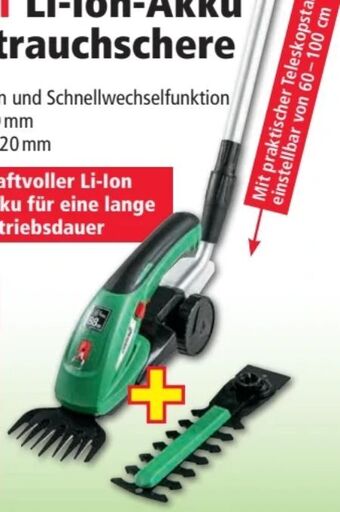 Norma Li-Ion Akku Gras-Strauchschere Angebot