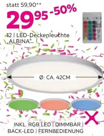 Mömax Led-Deckenleuchte Albina 42/2,85cm Angebot