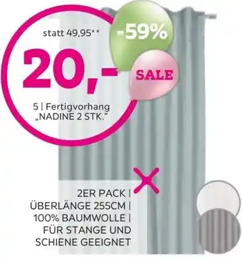 Mömax Fertigvorhang Nadine 2 Stk. 140/255cm Angebot
