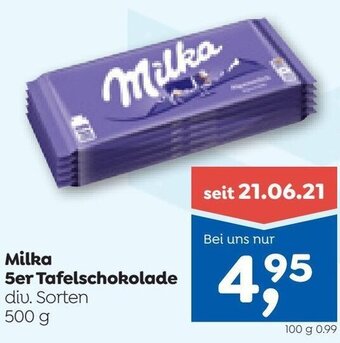 ADEG Milka 5er Tafelschokolade 500 g Angebot
