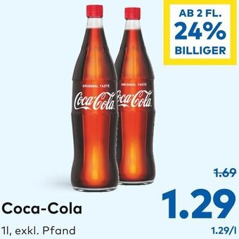 T&G Coca-Cola 1L Angebot
