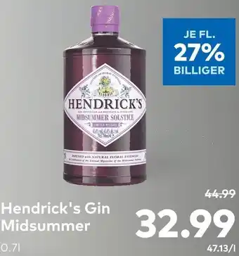 T&G Hendrick's Gin Midsummer 0.7L Angebot