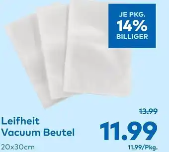 T&G Leifheit Vacuum Beutel 20x30cm Angebot