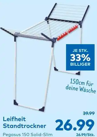 T&G Leifheit Standtrockner 150 cm Angebot