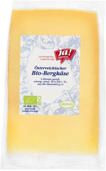 Billa Ja! Natürlich Bio-Bergkäse Angebot