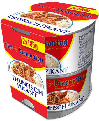Billa Vier Diamanten Thunfisch Pikant 2er Angebot