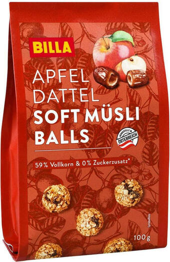 Billa BILLA Soft Müsli Balls Apfel Dattel Angebot