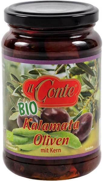 Billa Il Conte Bio Kalamata Oliven mit Kern Angebot