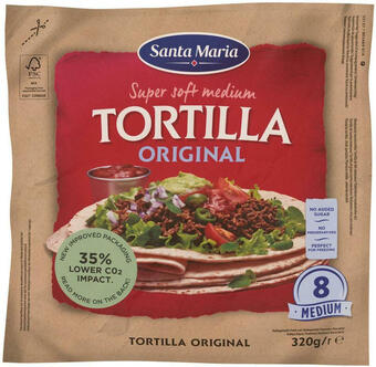 Billa Santa Maria Original Tortilla Medium Angebot