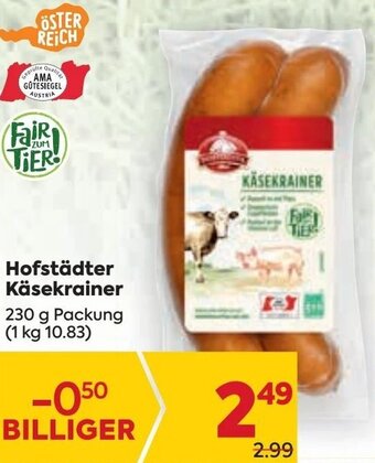 Billa Käsekrainer Angebot
