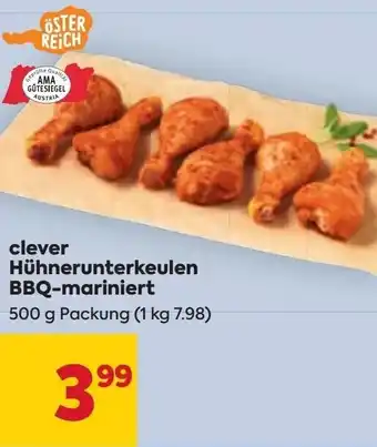 Billa Hühnerunterkeulen mariniert 500 g Angebot