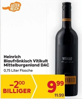 Billa Vitikult Blaufränkisch Angebot