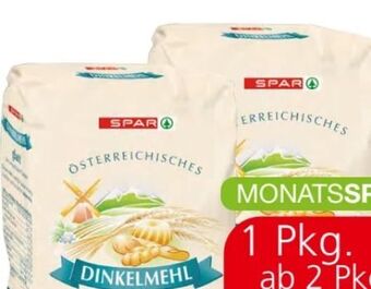 Spar Dinkelmehl 1 kg Angebot