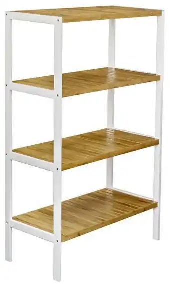 Möbelix Regal bambu b 70cm, weiß/braun Angebot