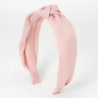 Claire's Soft pink knotted headband Angebot
