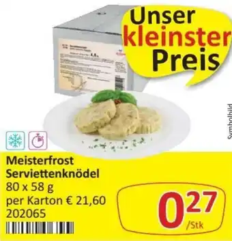Kastner Meisterfrost Serviettenknödel 80 x 58 g Angebot