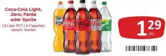 Kastner Coca-Cola Light, Zero, Fanta oder Sprite 1,5 Liter Angebot