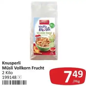 Kastner Knusperli Müsli Vollkorn Frucht 2 Kilo Angebot