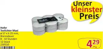 Kastner Hofer Teelichter Maxi Angebot
