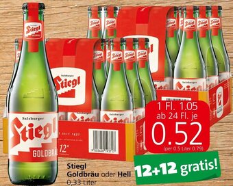 Spar Stiegl Goldbräu Oder Hell 0,33 Liter Angebot