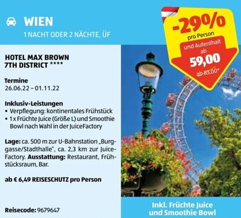 Hofer Reisen Wien Angebot