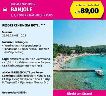 Hofer Reisen Banjole Istrien Kroatien Angebot