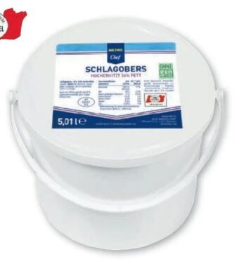 Metro Schlagobers Angebot