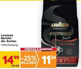 Billa Lavazza Barista 1 Kilo Angebot
